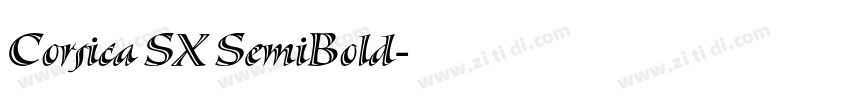Corsica SX SemiBold字体转换